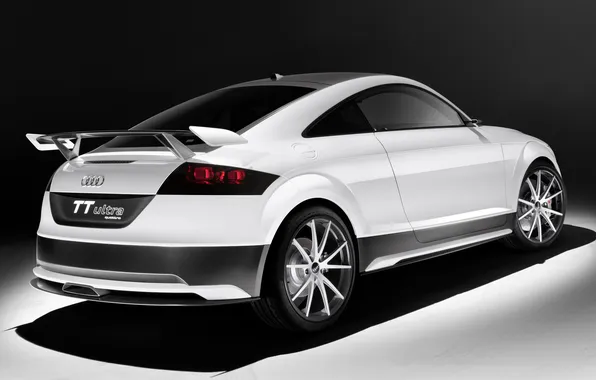 Машина, Concept, Audi, ауди, white, black, ultra quattro