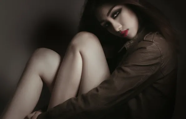 Взгляд, девушка, фон