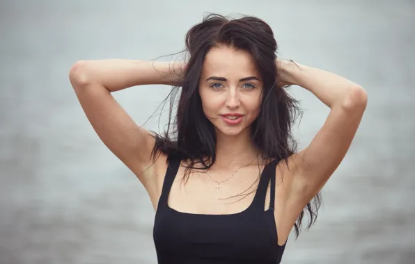 Взгляд, девушка, лицо, волосы, Vika
