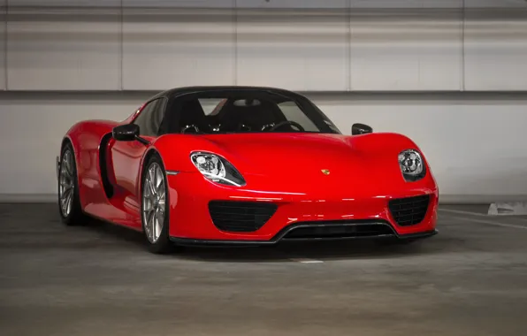 Картинка Porsche, Red, Spyder, 918