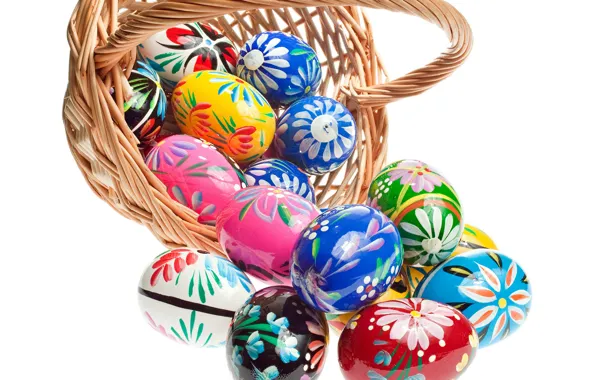 Картинка корзина, яйца, пасха, Easter, eggs