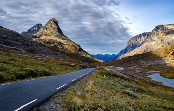 Картинка дорога, горы, Норвегия