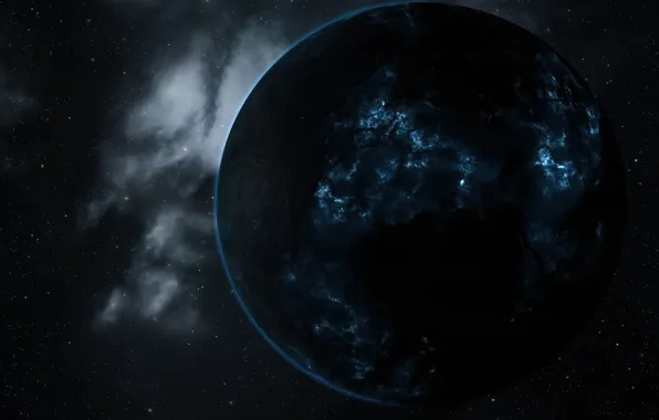 Космос, eve online, плазма, планетa