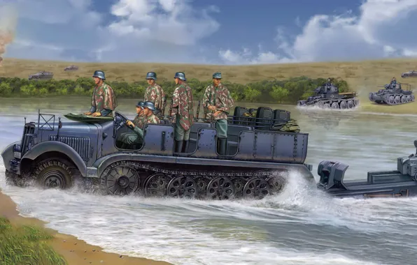 Германия, Тягач, Полугусеничный тягач, Sd.Kfz.6