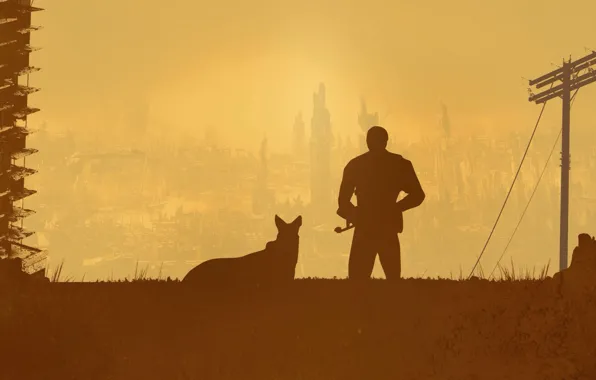 Картинка Собака, Game, Bethesda, Fallout 4