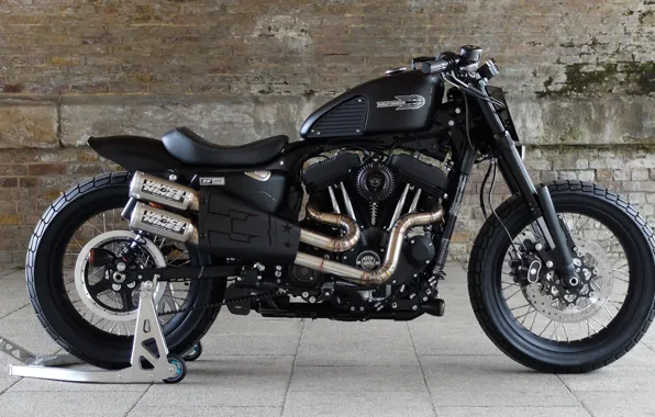 Фон, стена, кирпич, мотоцикл, Harley Davidson, 2017, 3, Battle of Kings