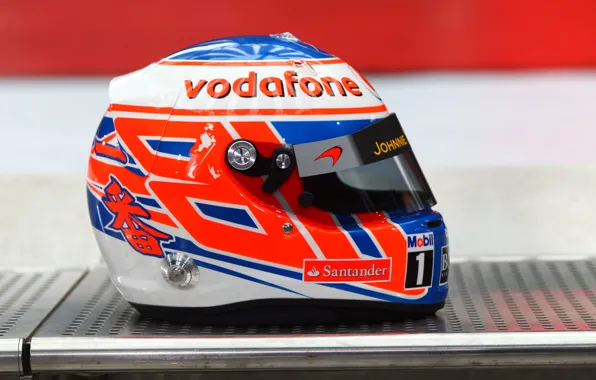 Формула 1, formula 1, Button, Дженсон Баттон, шлем пилота