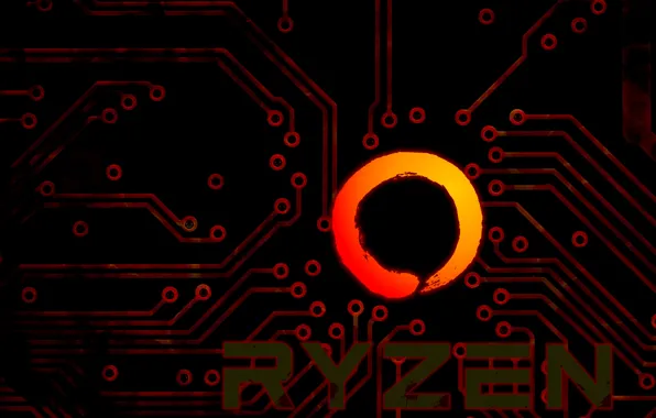 Картинка фон, дорожки, логотип, AMD, тёмный, Кукуруза, Рязань, Ryzen