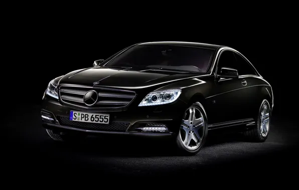 Картинка фон, черный, Mercedes