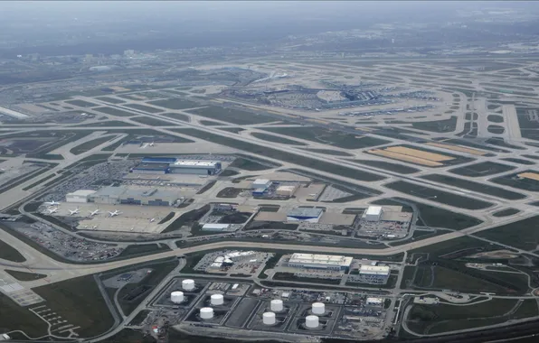 City, Chicago, airport, вид с верху, информации, не для всех