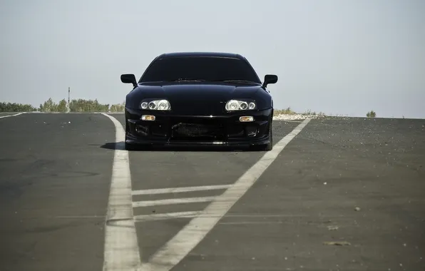 Картинка чёрная, Supra, JDM