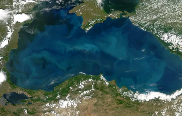 Фото, NASA, Черное море