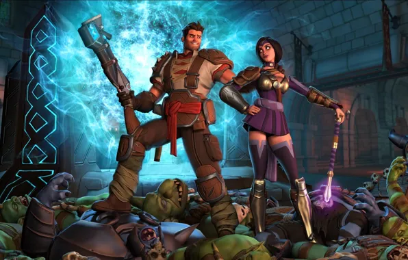 Портал, орки, боевые маги, Orcs Must Die! 2