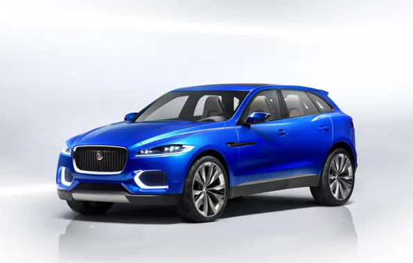 Car, Jaguar, blue, cross, Jaguar cx17