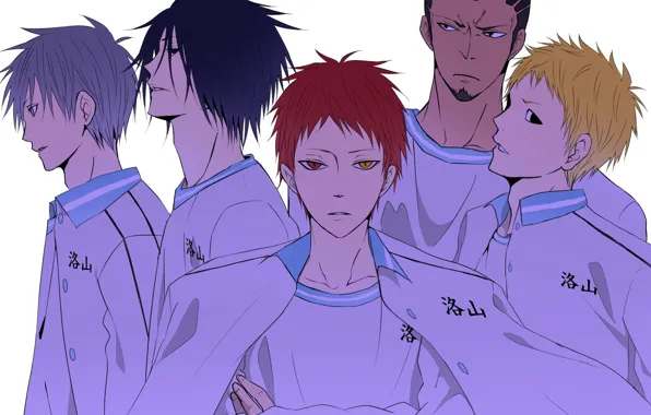 Аниме, арт, парни, Баскетбол Куроко, Kuroko no Basuke, Ракузан