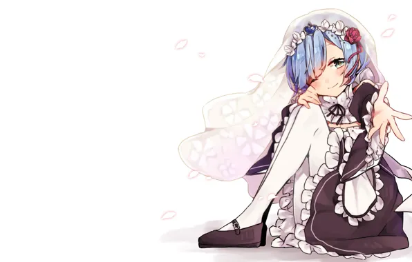 Аниме, арт, С нуля, Рем, Re: Zero Kara Hajimeru Isekai Seikatsu