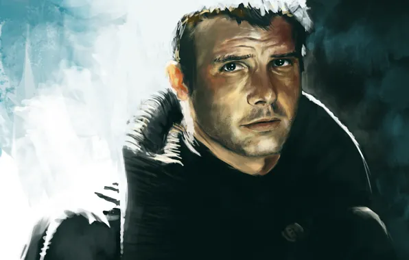 Film, Harrison Ford, Blade Runner, Бегущий по лезвию, replicant, bounty hunter, Rick Deckard