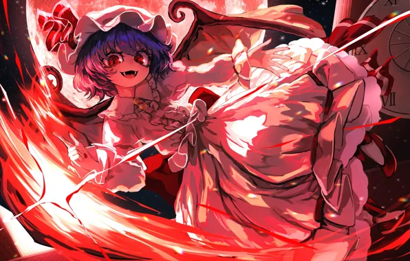 Девушка, вампир, Touhou, Тохо