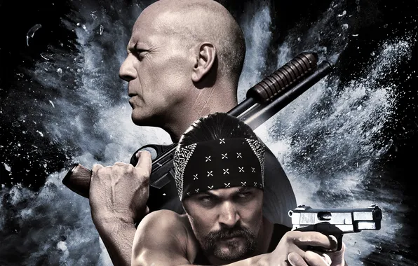 Брюс Уиллис, Bruce Willis, боевик, постер, криминал, комедия, Jason Momoa, Джейсон Момоа