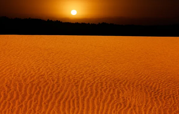Картинка песок, солнце, закат, дюны, Argentina, Аргентина, Miramar, Мирамар