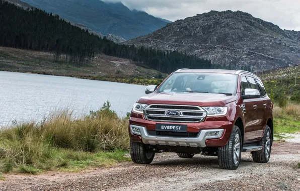 Ford, Everest, Limited, 4WD, 2015, у водоёма