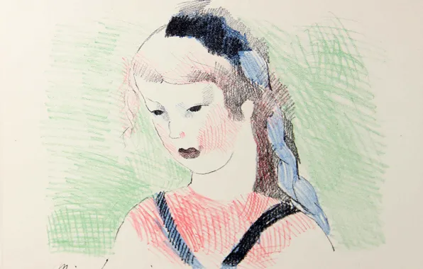 Алиса в стране чудес, 1930, Marie Laurencin, (иллюстрация), цветная литография