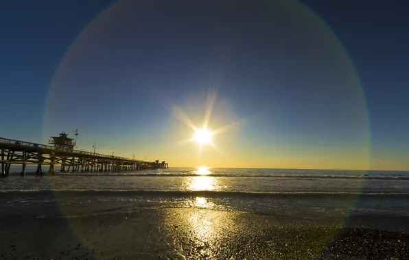 Картинка закат, Море, sea, sunset