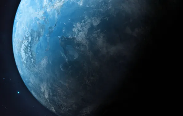 Звезды, Планета, Космос, Арт, Stars, Space, Art, Planet