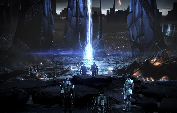Луч, команда, mass effect