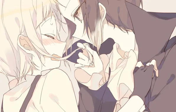 Арт, парни, милашки, Bungou Stray Dogs, Бродячие Псы: Литературные Гении, Акутагава Рюноске, Атсуши Накаджима