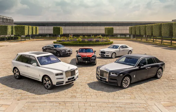 Картинка Rolls-Royce, Rolls-Royce Phantom, Rolls-Royce Ghost, Rolls-Royce Wraith, Rolls-Royce Dawn, Rolls-Royce Cullinan