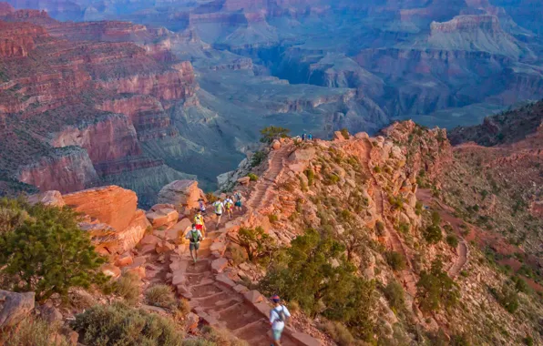 Аризона, США, Гранд-Каньон, South Kaibab Trail