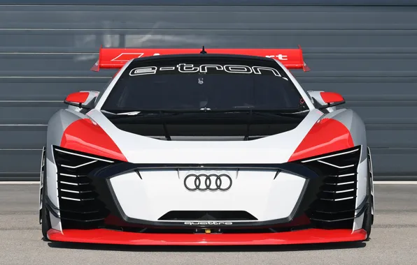 Audi, гоночное авто, Vision, вид спереди, 2018, Gran Turismo, E-Tron