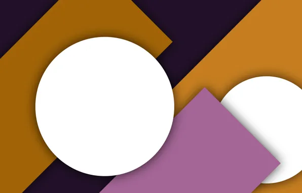 Белый, фиолетовый, желтый, абстракция, геометрия, design, color, material