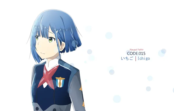 Девушка, Ичиго, Darling In The Frankxx, Милый во Франксе