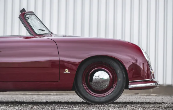 Porsche, close-up, 356, 1951, Porsche 356 1300 Cabriolet