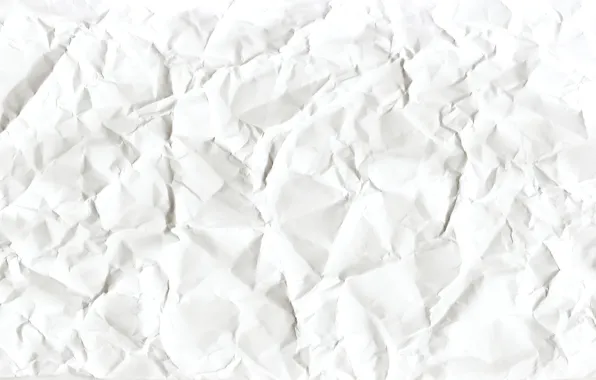 Смятый белый лист бумаги - обои на рабочий стол
