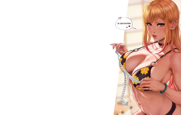 Girl, hot, sexy, boobs, sexy girl, anime, pretty, blonde