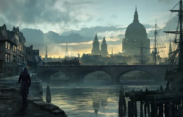 Картинка Лондон, Assassins Creed, Арт, Синдикат, Syndicate, Ubisoft Quebec, Assassin's Creed: Syndicate, Assassin's Creed: Синдикат