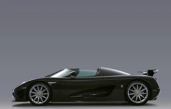 Черный, supercar, вид сбоку, carbon, CCXR, Koenigsegg CCXR