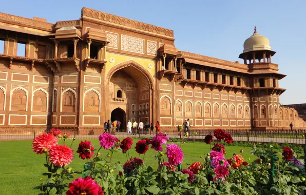 Город, Индия, крепость, Агра, Agra, India, fort