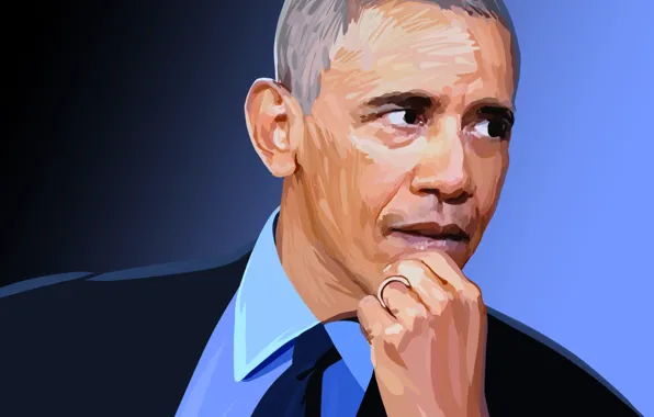 Картинка лицо, президент, Barack Obama, Барак Обама