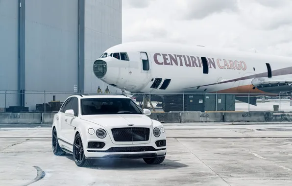 Bentley, White, VAG, Aircraft, Bentayga