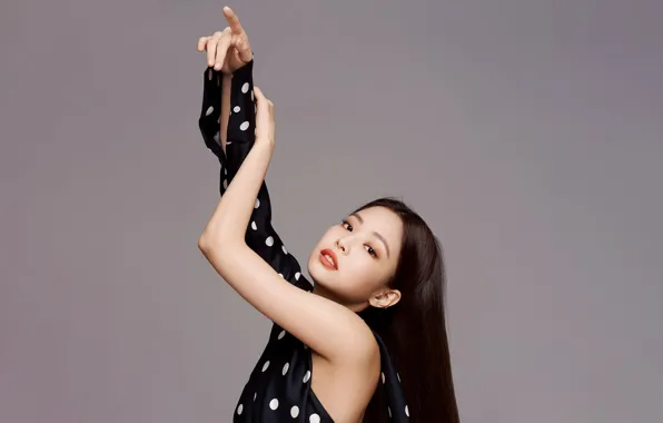 Обои для рабочего стола, kpop, blackpink, блэкпинк, корейская певица, kim jennie, ким дженни, 16x9