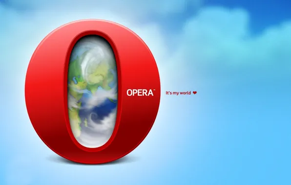 Картинка буква, it's my world, opera
