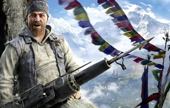 Мужик, Гарпун, Новый, Персонаж, FarCry4