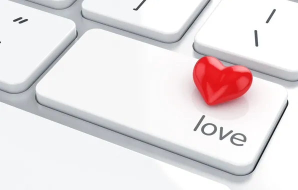Картинка любовь, сердце, клавиатура, love, heart, keyboard