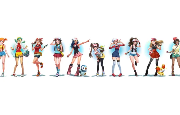 Girl, game, anime, pretty, asian, Pokemon, manga, japanese
