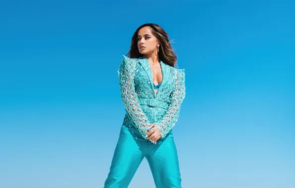 Взгляд, поза, макияж, актриса, певица, Becky G, Бекки Джи