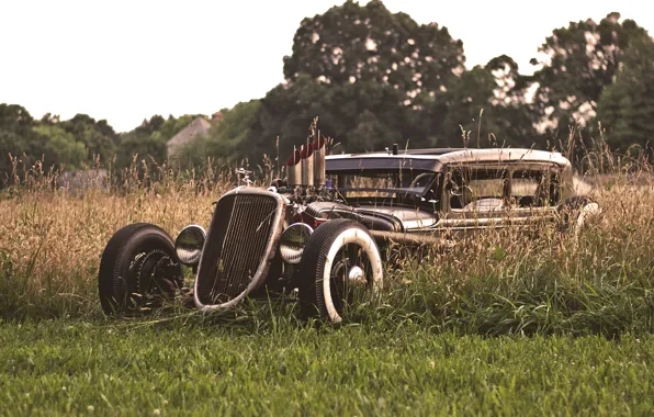 Картинка Ford Model T, ретро машины, 1930 Ford Model T Rat Rod